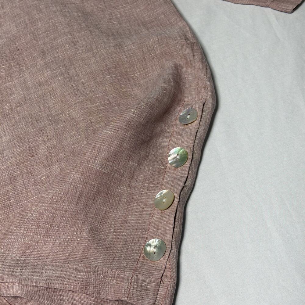 NWOT Sigrid Olsen Women's Lagenlook 100% Linen V-Neck Tunic/Blouse - Size 2X - Picture 3 of 15